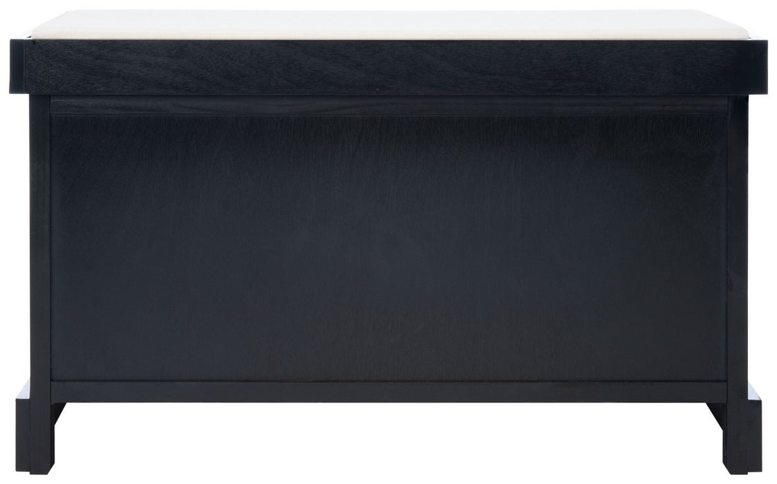 Landers 2 Drawer / Cushion Storage Bench/ Black - Cool Stuff & Accessories