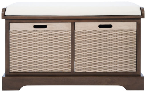 Landers 2 Drawer / Cushion Storage Bench/ Brown - Cool Stuff & Accessories