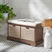 Landers 2 Drawer / Cushion Storage Bench/ Brown - Cool Stuff & Accessories