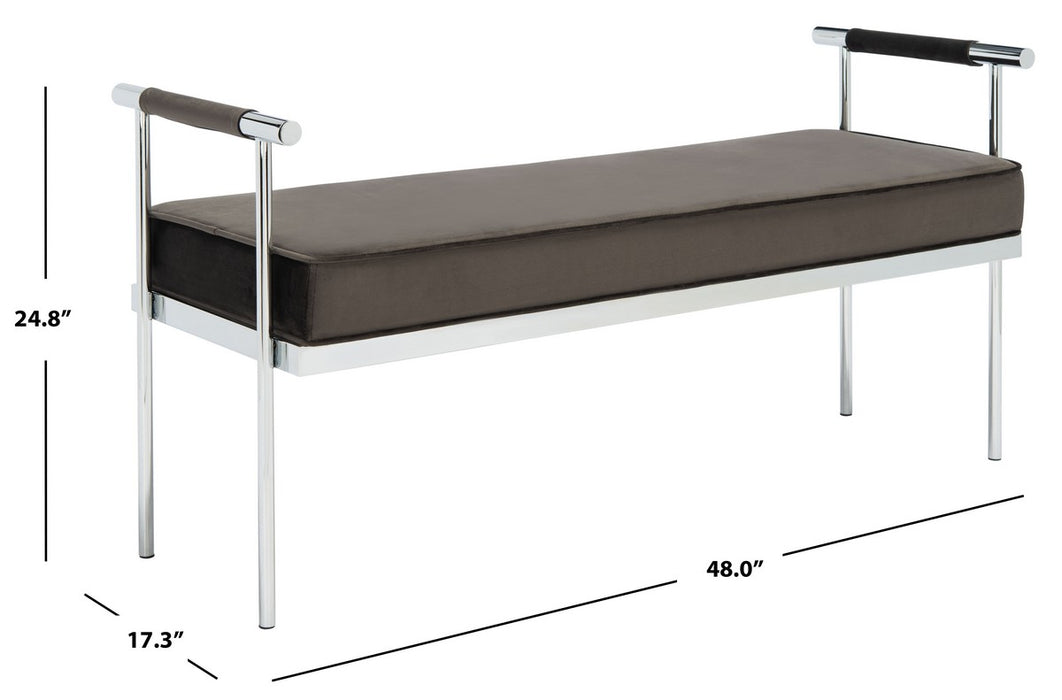 Pim Long Rectangle Bench W/ Arms/Shale - Cool Stuff & Accessories