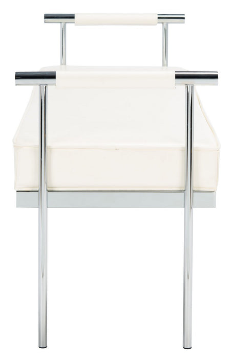 Pim Long Rectangle Bench W/ Arms/White - Cool Stuff & Accessories