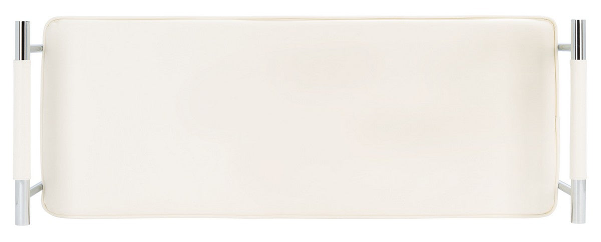Pim Long Rectangle Bench W/ Arms/White - Cool Stuff & Accessories