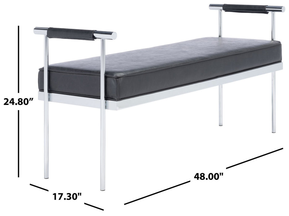 Pim Long Rectangle Bench/Black - Cool Stuff & Accessories