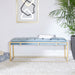 Thalam Channel Tufted Bench/Slate Blue - Cool Stuff & Accessories