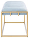 Thalam Channel Tufted Bench/Slate Blue - Cool Stuff & Accessories