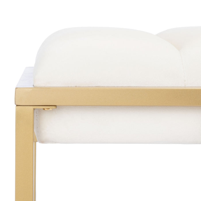Thalam Channel Tufted Bench/Cream - Cool Stuff & Accessories