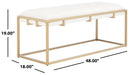 Thalam Channel Tufted Bench/Cream - Cool Stuff & Accessories
