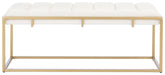 Thalam Channel Tufted Bench/Cream - Cool Stuff & Accessories