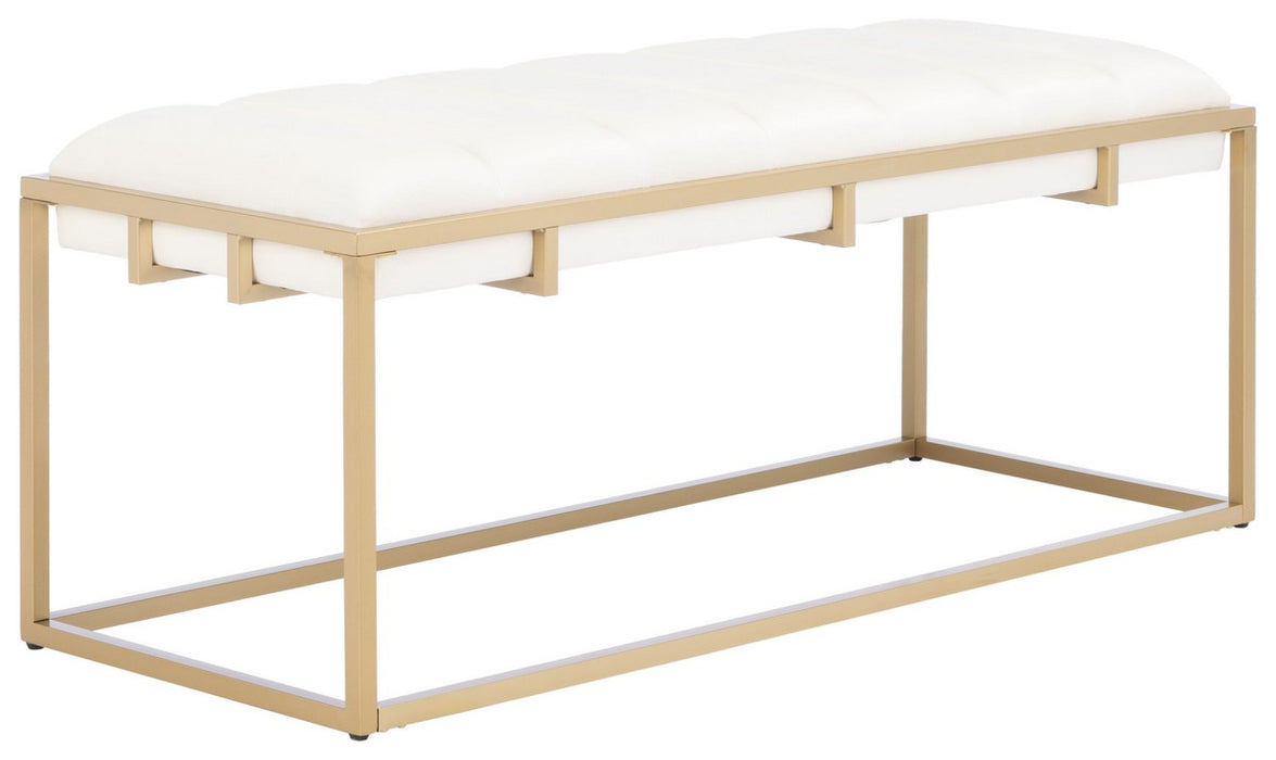 Thalam Channel Tufted Bench/Cream - Cool Stuff & Accessories