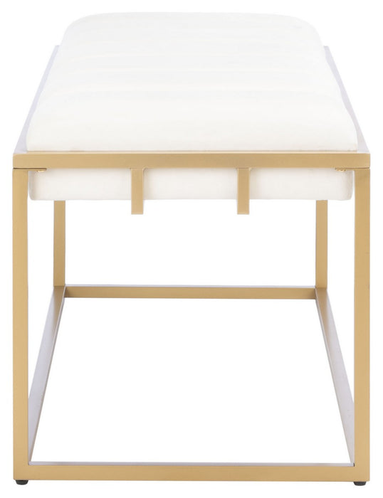 Thalam Channel Tufted Bench/Cream - Cool Stuff & Accessories