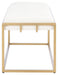 Thalam Channel Tufted Bench/Cream - Cool Stuff & Accessories