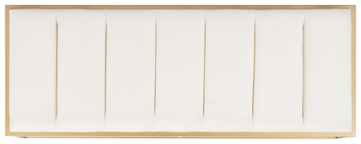 Thalam Channel Tufted Bench/Cream - Cool Stuff & Accessories
