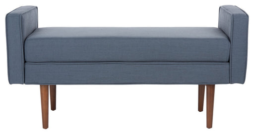 Henri Midcentury Bench/Navy Linen - Cool Stuff & Accessories