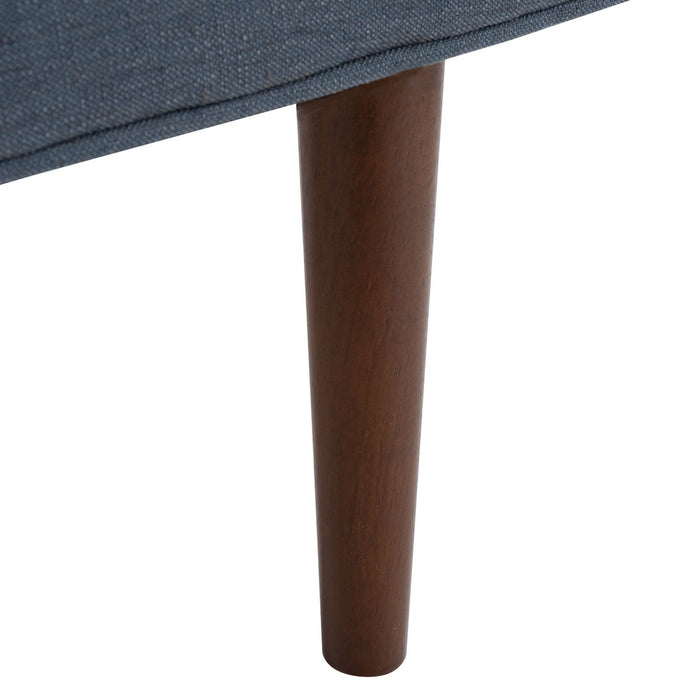 Henri Midcentury Bench/Navy Linen - Cool Stuff & Accessories
