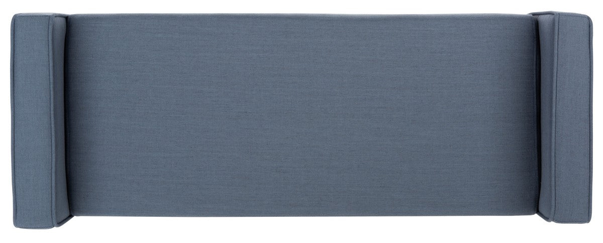 Henri Midcentury Bench/Navy Linen - Cool Stuff & Accessories