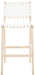 Adah Contemporary White Leather Bar Stool - Cool Stuff & Accessories