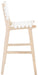Adah Contemporary White Leather Bar Stool - Cool Stuff & Accessories