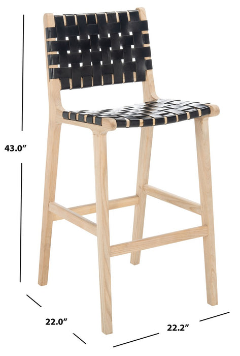 Adah Leather Bar Stool - Cool Stuff & Accessories