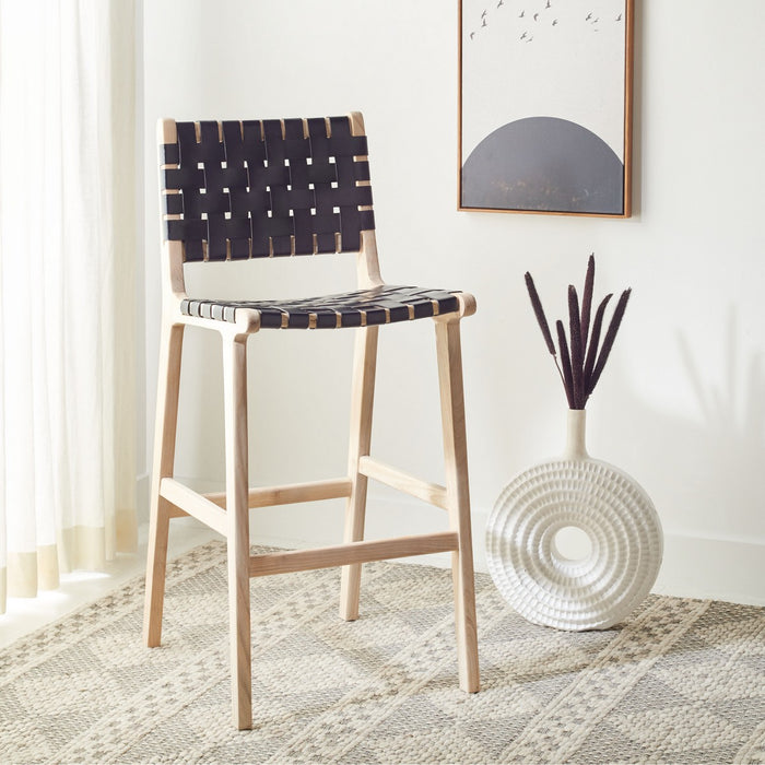 Adah Leather Bar Stool - Cool Stuff & Accessories