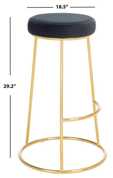 Sabina Black Round Bar Stool/Black - Cool Stuff & Accessories