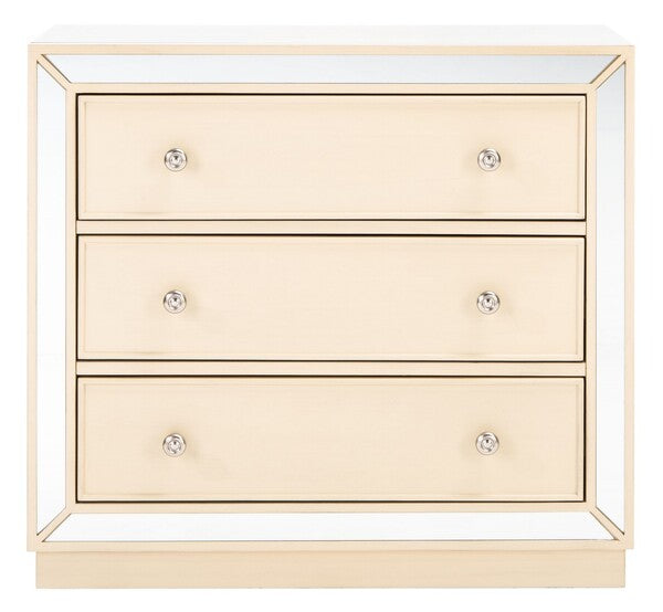 Basie 3 Drawer Chest/Antique Beige