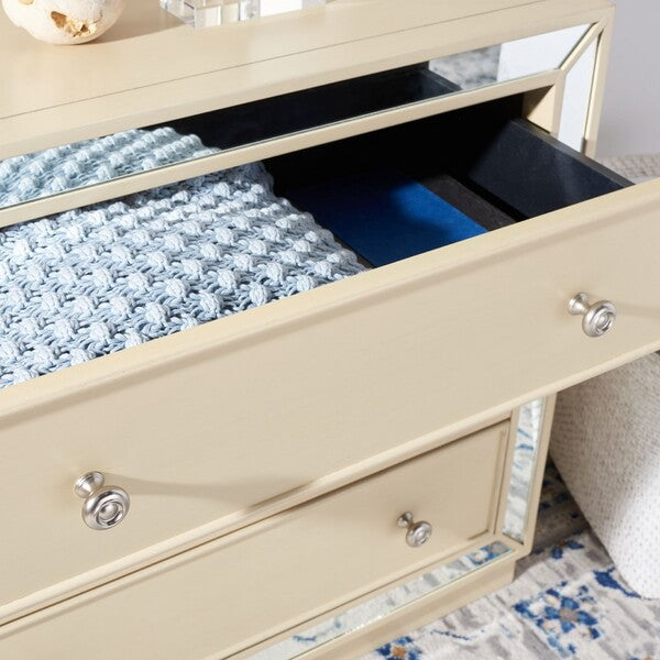 Basie 3 Drawer Chest/Antique Beige