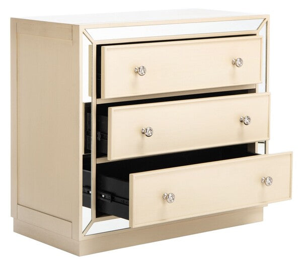 Basie 3 Drawer Chest/Antique Beige