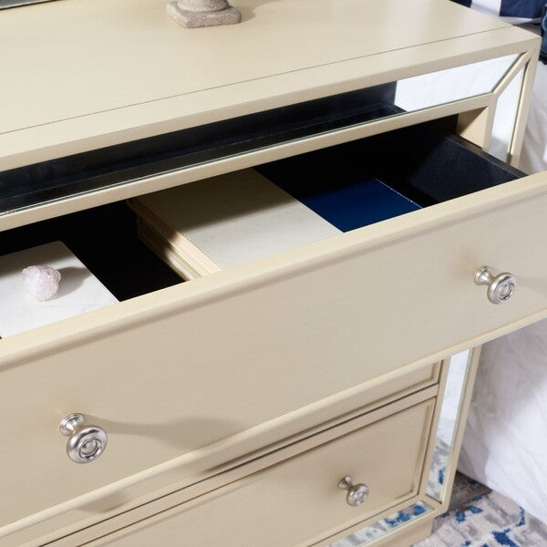 Basie 3 Drawer Chest/Antique Beige
