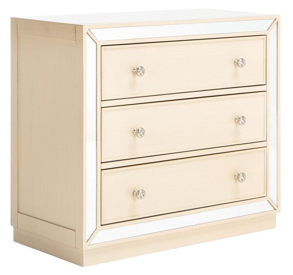 Basie 3 Drawer Chest/Antique Beige