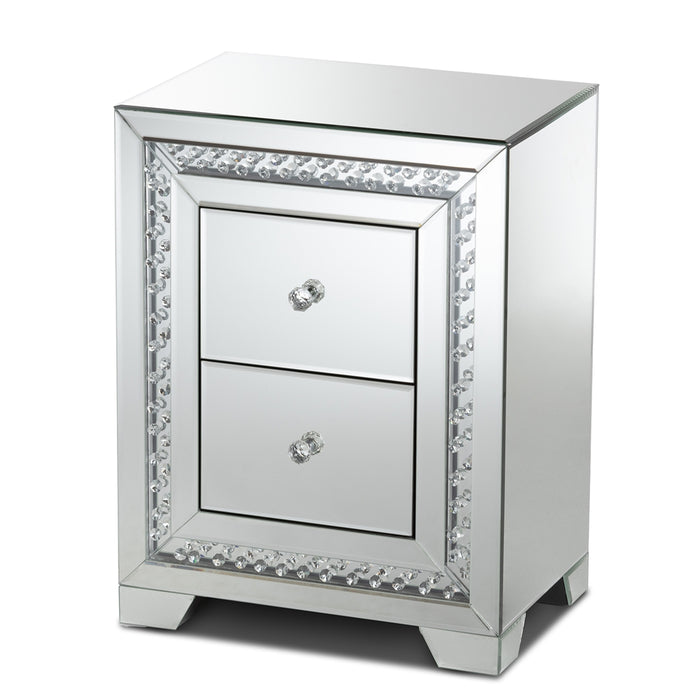 Mina Mirrored Nightstand - Cool Stuff & Accessories