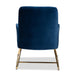 Sennet Navy Blue Velvet Upholstered Armchair - Cool Stuff & Accessories