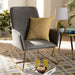 Sennet Grey Velvet Upholstered Armchair - Cool Stuff & Accessories