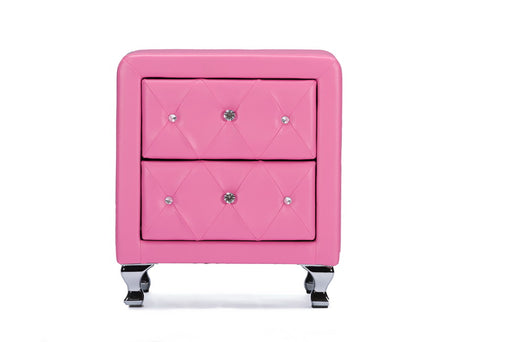 Stella Pink Tufted Nightstand - Cool Stuff & Accessories