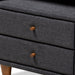 Claverie Modern 2 Drawer Nightstand Dark Grey - Cool Stuff & Accessories