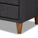 Claverie Modern 2 Drawer Nightstand Dark Grey - Cool Stuff & Accessories