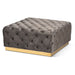 Verene Grey  Square Tufted Ottoman - Cool Stuff & Accessories