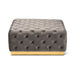 Verene Grey  Square Tufted Ottoman - Cool Stuff & Accessories
