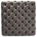 Verene Grey  Square Tufted Ottoman - Cool Stuff & Accessories