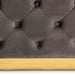 Verene Grey  Square Tufted Ottoman - Cool Stuff & Accessories