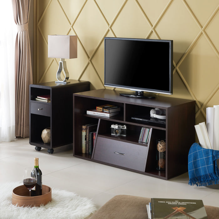 Furniture of America Bennett Modern Media Stand - Cool Stuff & Accessories
