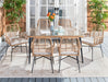 Beson 7 pc Dining Set Natural/ Beige Cushion - Cool Stuff & Accessories