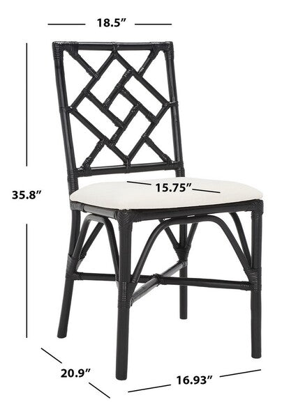 Bhumi Accent Chair W/ Cushion/Black/White