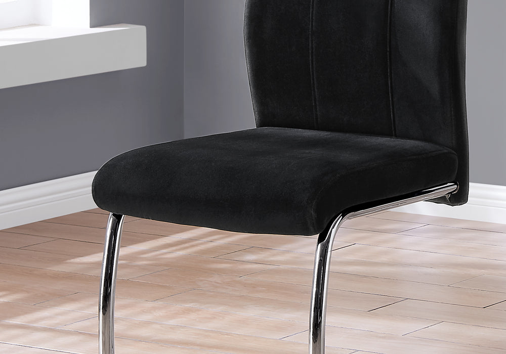 Black Velvet Dining Chair Set of 2 - Cool Stuff & Accessories