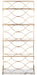 Spano 4 Glass Tier Marble Base Etagere - Cool Stuff & Accessories