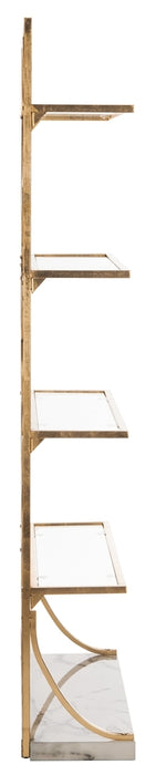 Spano 4 Glass Tier Marble Base Etagere - Cool Stuff & Accessories