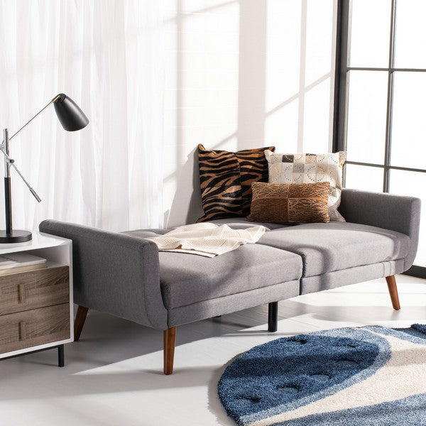 Bushwick Foldable Futon Bed/Stone/Brown