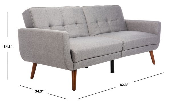 Bushwick Foldable Futon Bed/Grey Brown