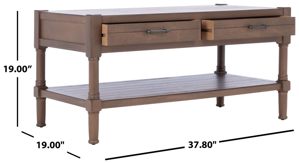 Filbert 2 Drawer Coffee Table/Brown - Cool Stuff & Accessories