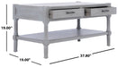 Filbert 2 Drawer Coffee Table/White Washed Grey - Cool Stuff & Accessories