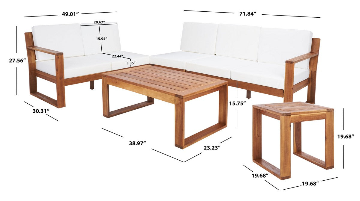 Catryn 4pc Outdoor Living Set